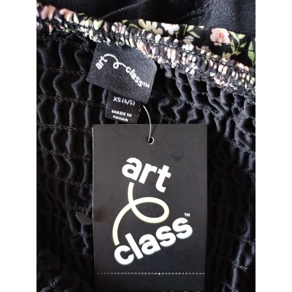 Art Class Girls Floral Ruffle Puff Sleeve Polyester Dress XS 4/5 T NWT. - Picture 5 of 10